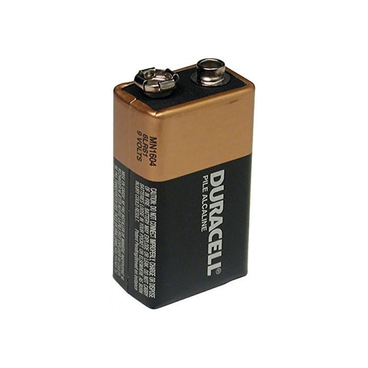 Bateria 9V Alkalina Duracell No Recargable