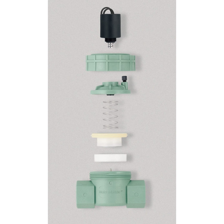 Valvula Electromagnetica Solenoide para Control de Flujo 1" PVC 18-24VDC