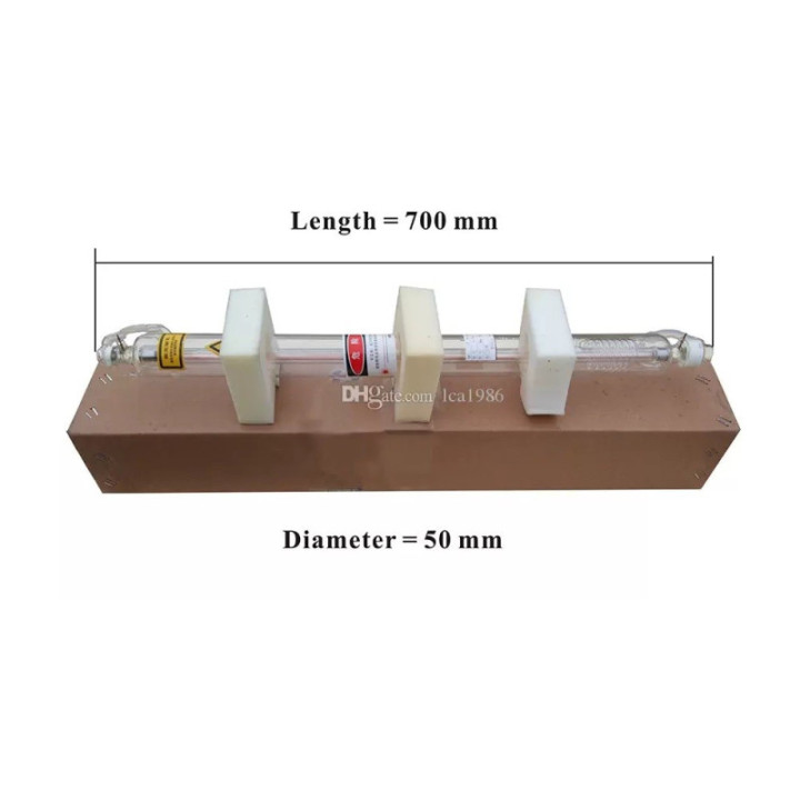 Tubo Laser para Maquina de Grabado y Corte 40W CO2 700x50mm