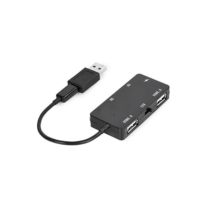 Lector de Tarjetas TF/SD y HUB USB 2.0 OTG Micro USB