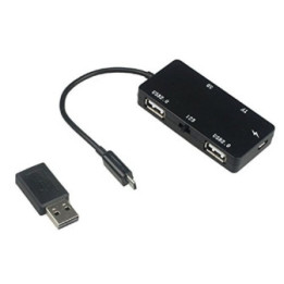 Lector de Tarjetas TF/SD y HUB USB 2.0 OTG Micro USB