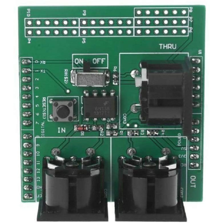 Modulo Shield de Interfaz Digital MIDI Compatible con Arduino