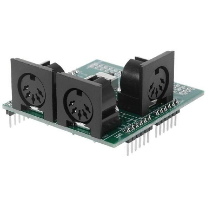 Modulo Shield de Interfaz Digital MIDI Compatible con Arduino