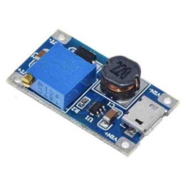 Estabilizador / Regulador Ascendente  de voltaje DC-DC MT3608 Micro USB 2V-24V a 5V-28V 2A