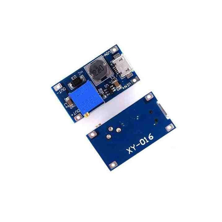 Estabilizador / Regulador Ascendente  de voltaje DC-DC MT3608 Micro USB 2V-24V a 5V-28V 2A