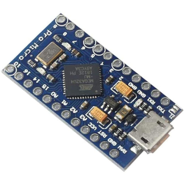 Tarjeta de Desarrollo Pro micro ATmega32U4 3.3V / 5V 16MHz compatible con Arduino