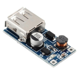 Regulador / Estabilizador Ascendente de voltaje 0.9-5V a 5V 600mah USB