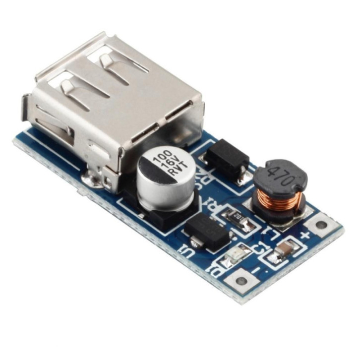 Regulador / Estabilizador Ascendente de voltaje 0.9-5V a 5V 600mah USB