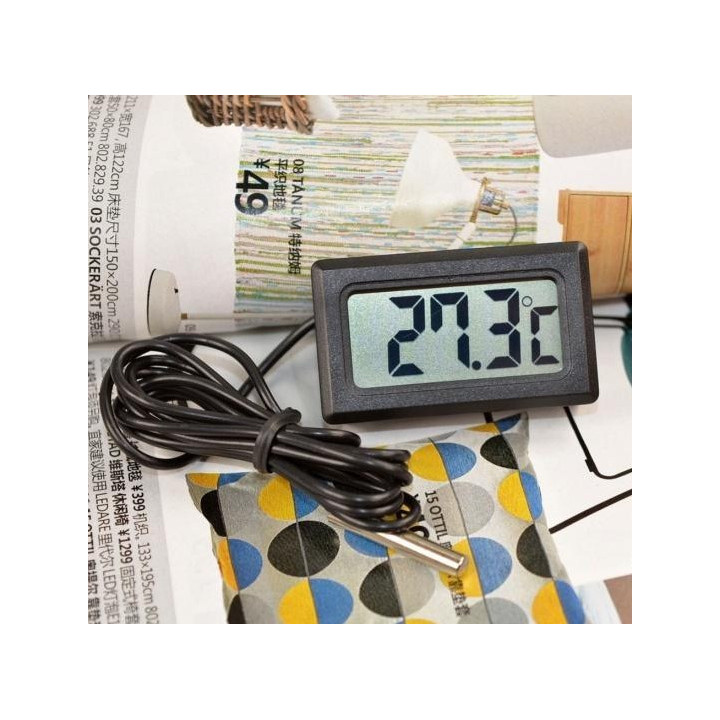 Medidor Digital de Temperatura con Sonda para Interiores