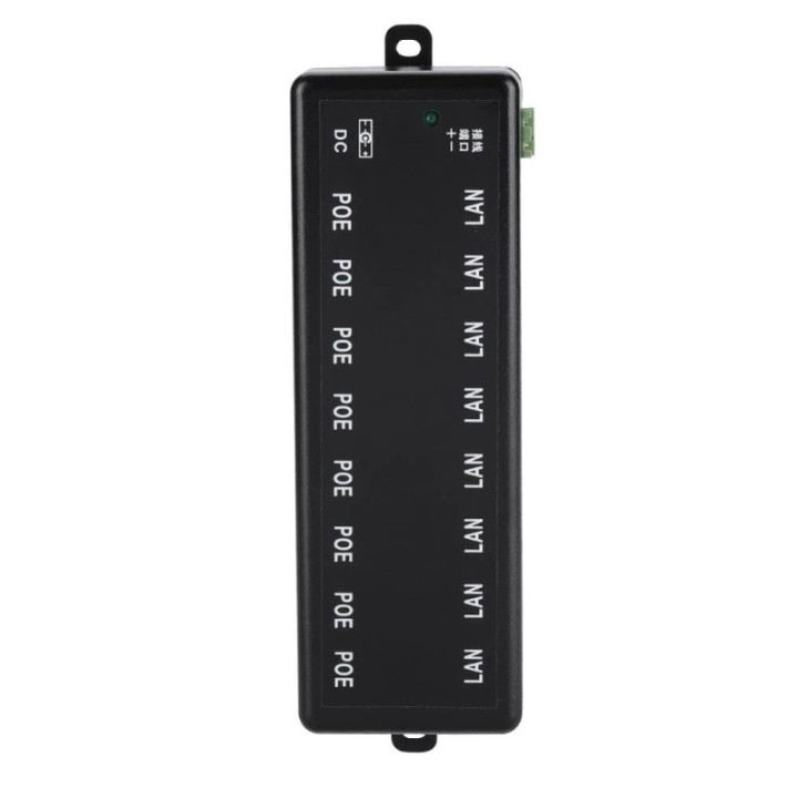 Adaptador HUB POE Pasivo RJ45 8 Puertos 12-48VDC