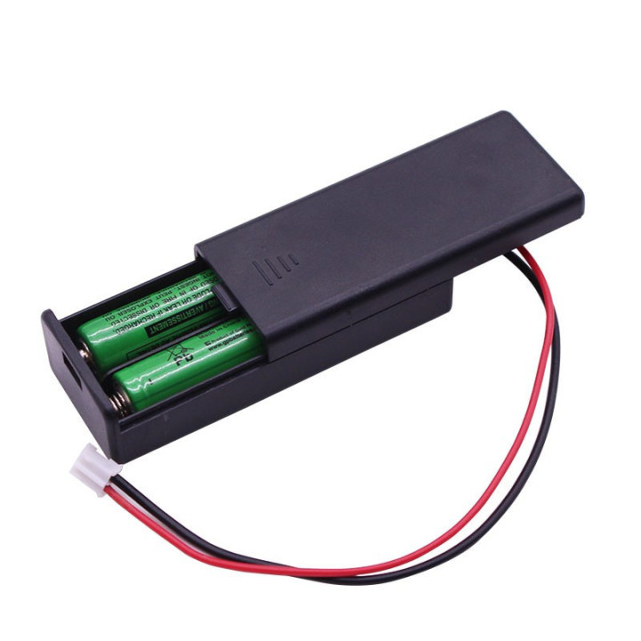Contenedor de 2 Baterias AAA conector JST con Baterias GP R03 AAA 1.5V