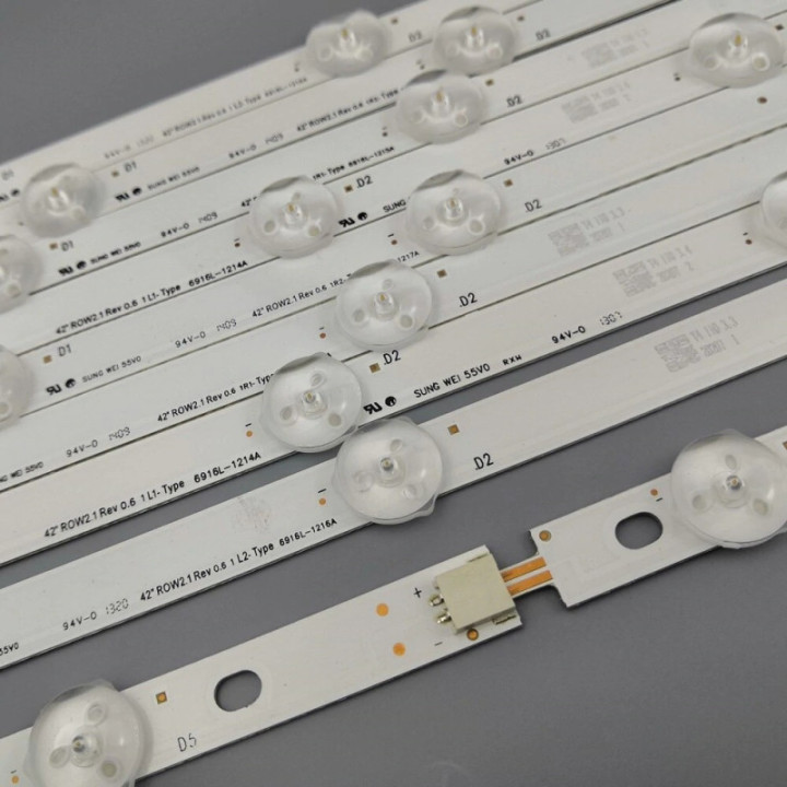 Juego de Tiras LED de Retroiluminacion para TV LG 42"