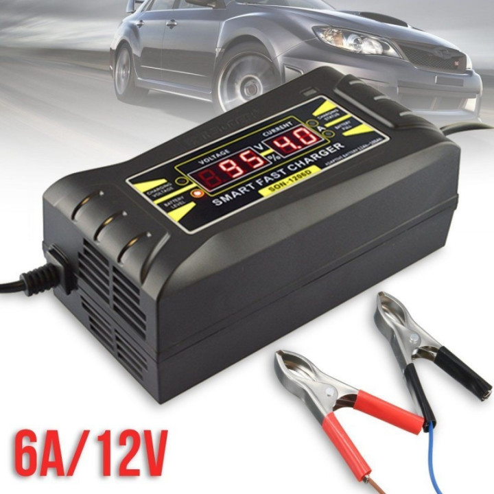 Cargador de Baterias de Acido 12V 6A/10A