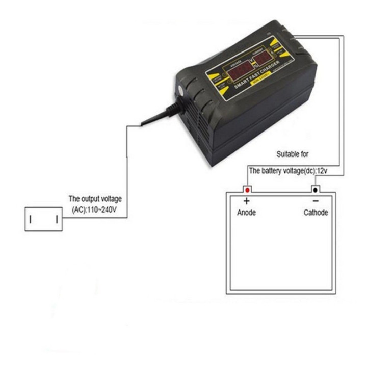 Cargador de Baterias de Acido 12V 6A/10A