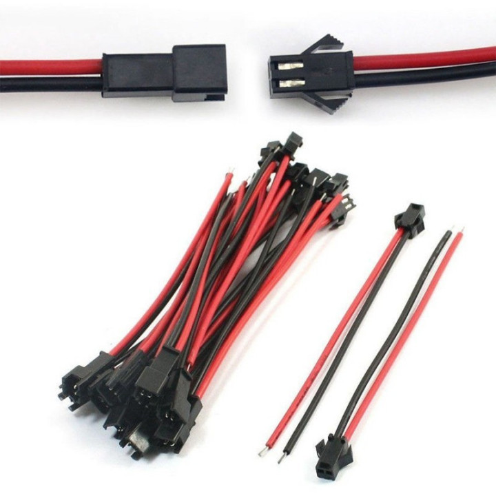 Terminales JST Hembra - Macho 2-3 Pines (2 pares) 24AWG