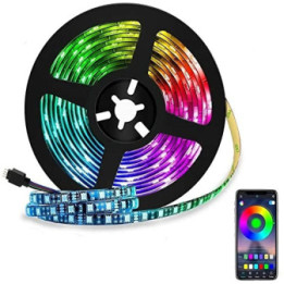 Tira de Luces LED RGB Bluetooth 5M