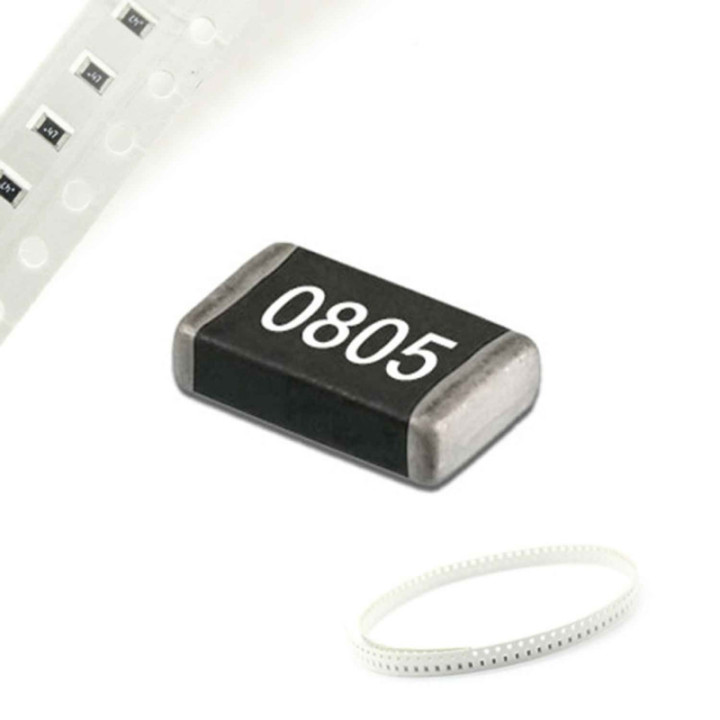 Resistencia SMD 1% 1/8W 0805 0.1OHM - 10MOHM (5 unidades)