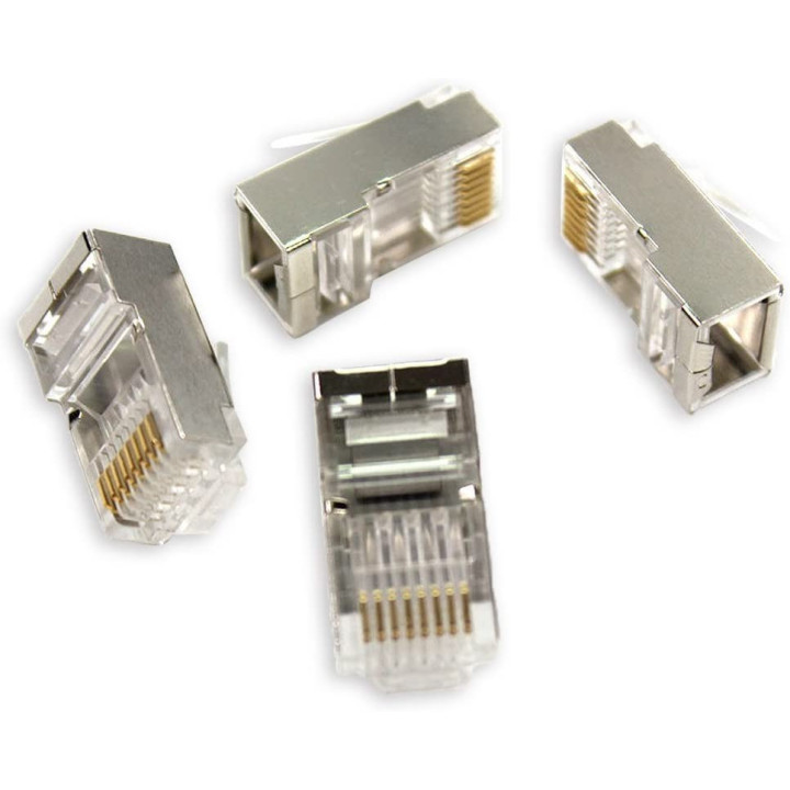 Conector RJ45 CAT 6 Metalico Protegido (2U)