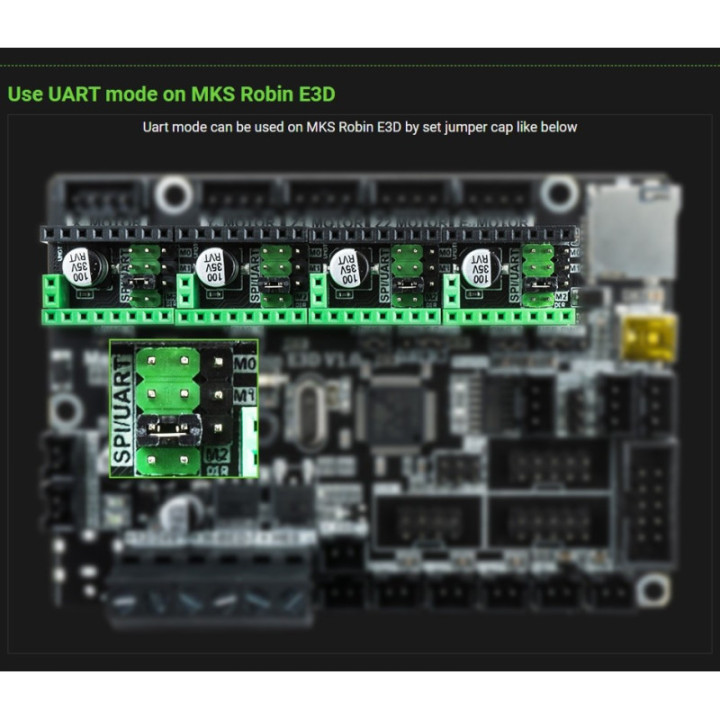 Tarjeta Madre Makerbase MKS Robin E3D V1.1 para impresora 3D