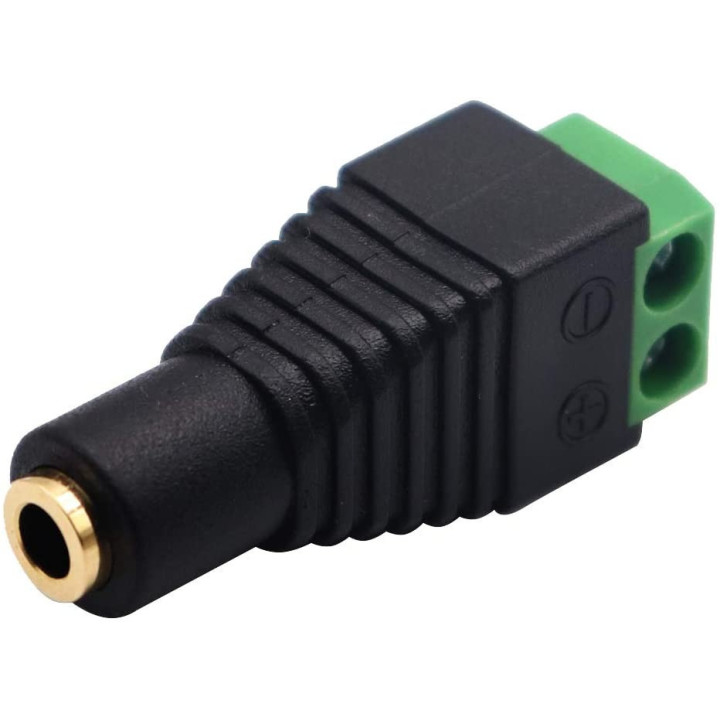 Conector de Audio 3.5mm a Terminal con 2 Tornillos