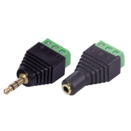Conector de Audio 3.5mm a Terminal con 3 Tornillos