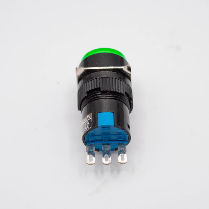 Interruptor Push Button P16 NC/NO 16mm 3 Pines