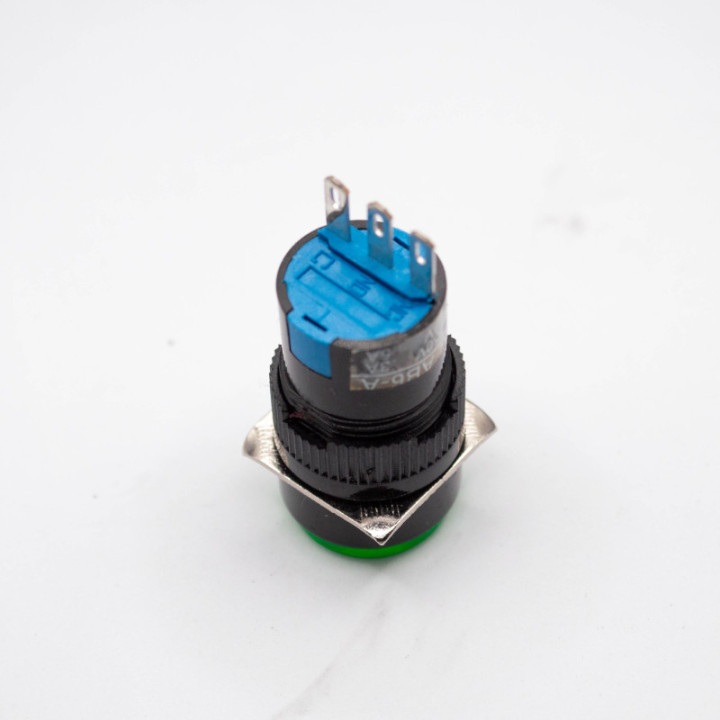Interruptor Push Button P16 NC/NO 16mm 3 Pines