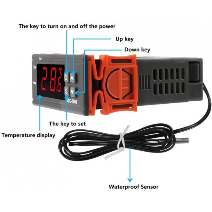 Termostatos Digitales para Control de Temperatura 110/220V