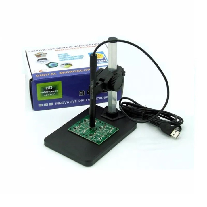 Microscopio Digital USB HD con Brillo Ajustable 1-600X