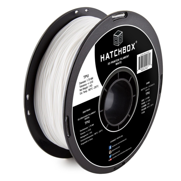 Filamento TPU Hatchbox 1.75mm 2.2 lb