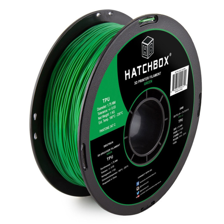 Filamento TPU Hatchbox 1.75mm 2.2 lb