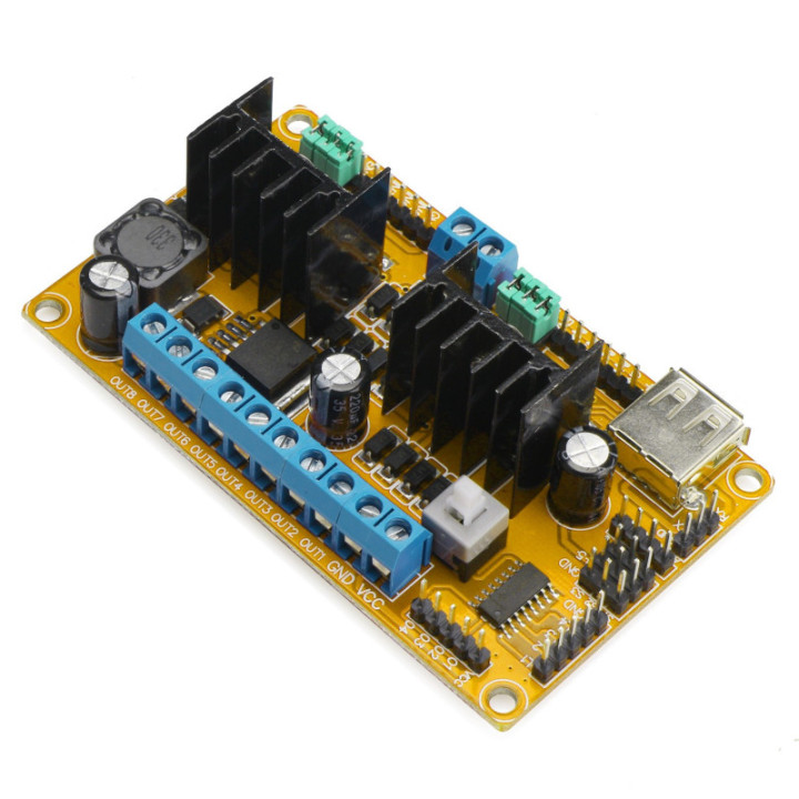 Controlador Puente H Doble L298N de 4 Motores