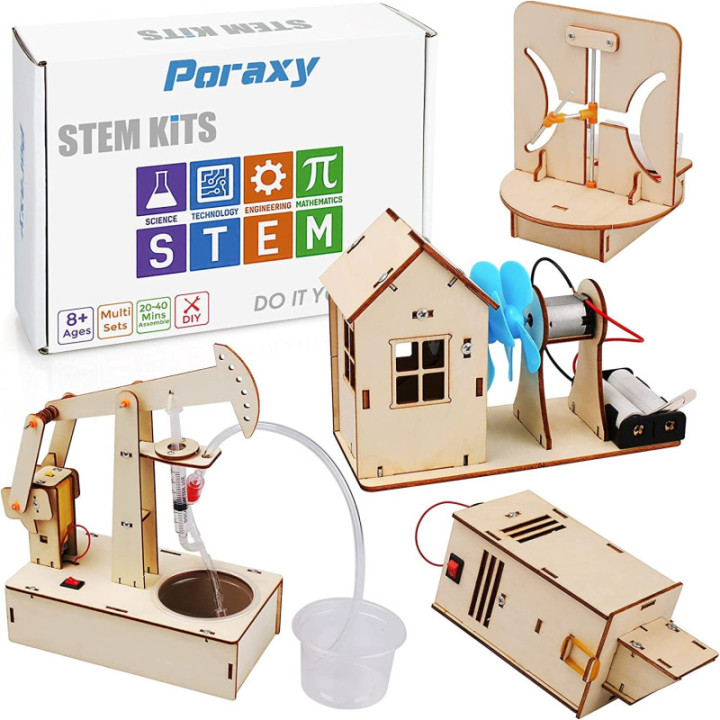 Proyectos de Experimentos de Ciencia STEM 4 en 1 (Kit)