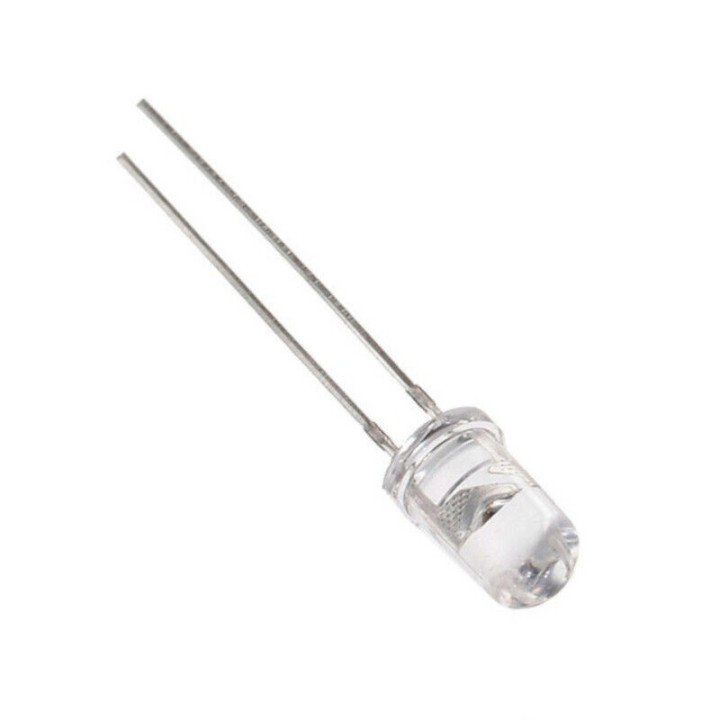 Diodo LED infrarrojo 5mm de 940nm Emisor o Receptor (5 unidades)