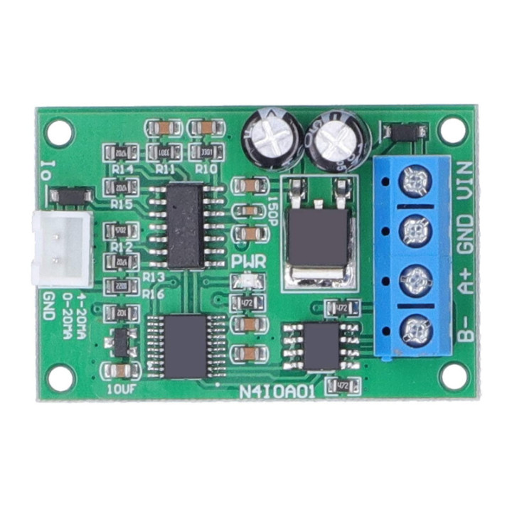 Convertidor de Señal de Corriente DC 12V RS485 a 4-20mA 0-20mA