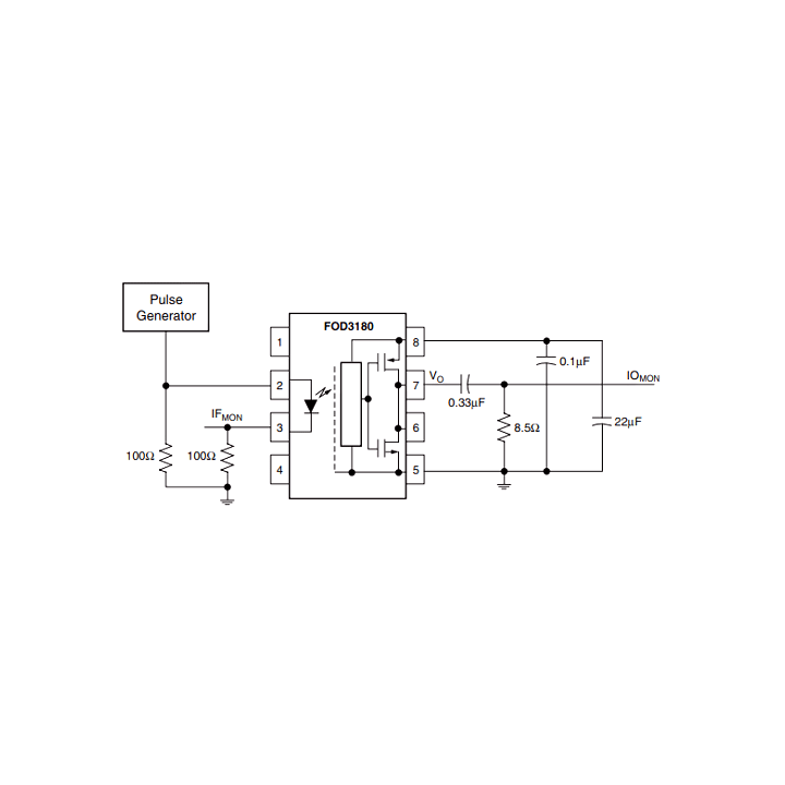 Optoacoplador FOD3180 6 Pines (DIP)