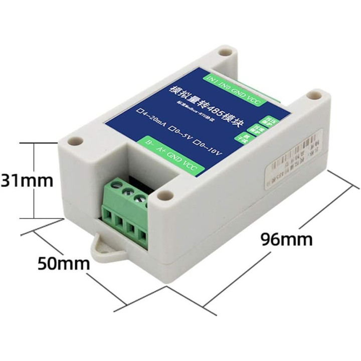 Modulo Transmisor Analogo a RS485 4-20mA