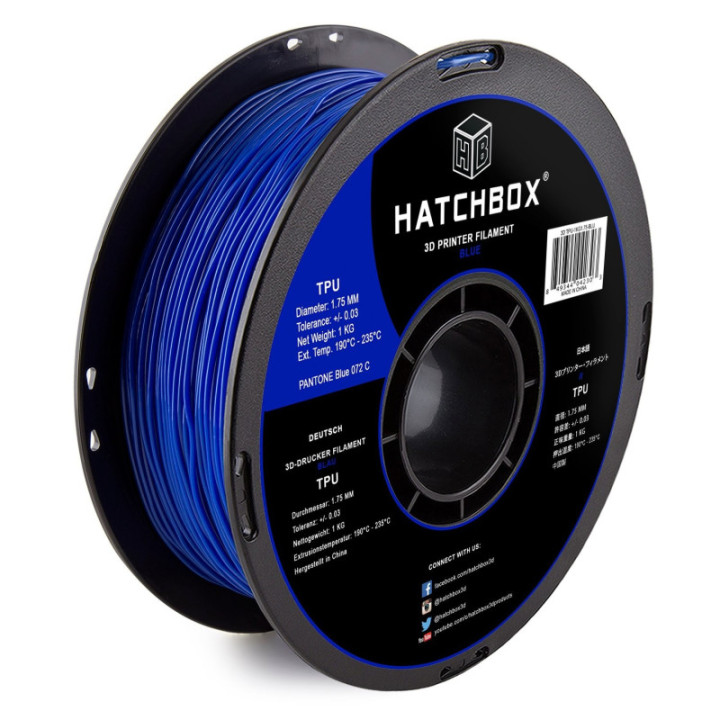 Filamento TPU Hatchbox 1.75mm 2.2 lb