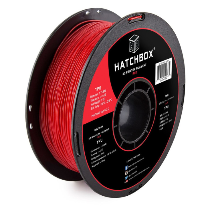Filamento TPU Hatchbox 1.75mm 2.2 lb