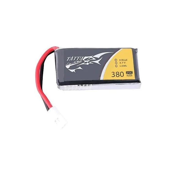 Bateria Recargable tipo LiPo 3.7V 380mAH conector JST 25C