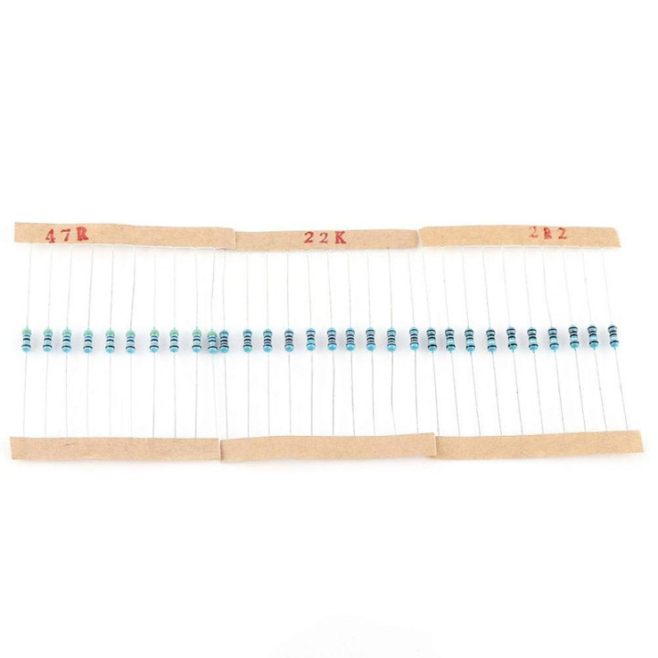 Resistencias de Filamento de Carbon 1/4W 1 Valor (10 Unidades)