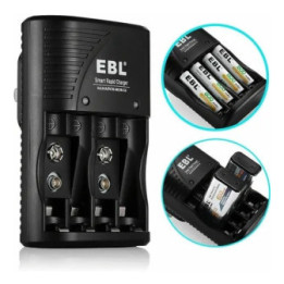 Cargador de Baterias AA/AAA/9V EBL-802