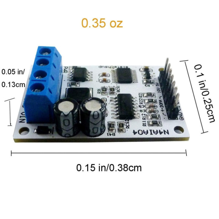 Modulo Convertidor Analogo 420 a Digital RS485 N4AIA04 8-25VDC
