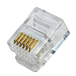 Conector Modular RJ12 6 Contactos 6P6C (10 Unidades)