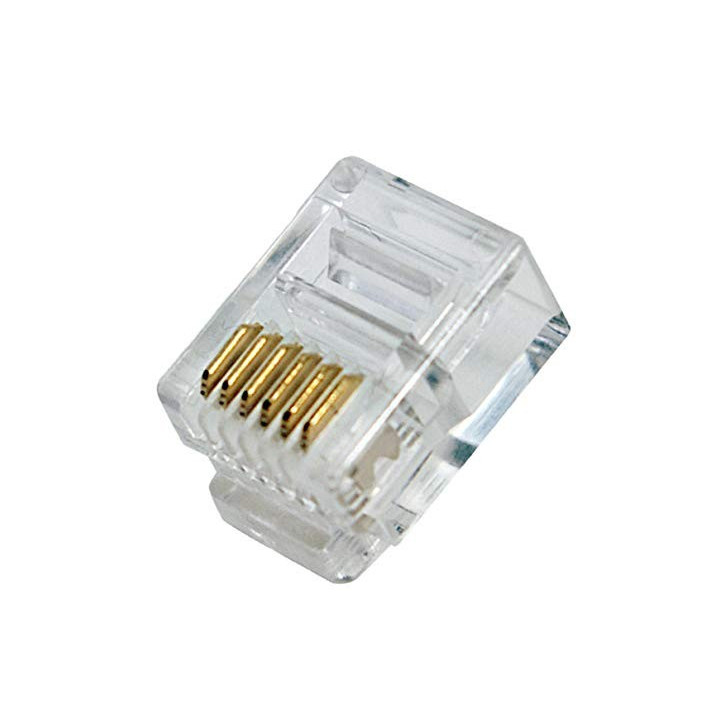 Conector Modular RJ12 6 Contactos 6P6C (10 Unidades)
