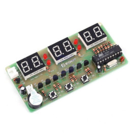 Reloj Digital LED con Display 6Bits AT89C2051 con Alarma (DIY)