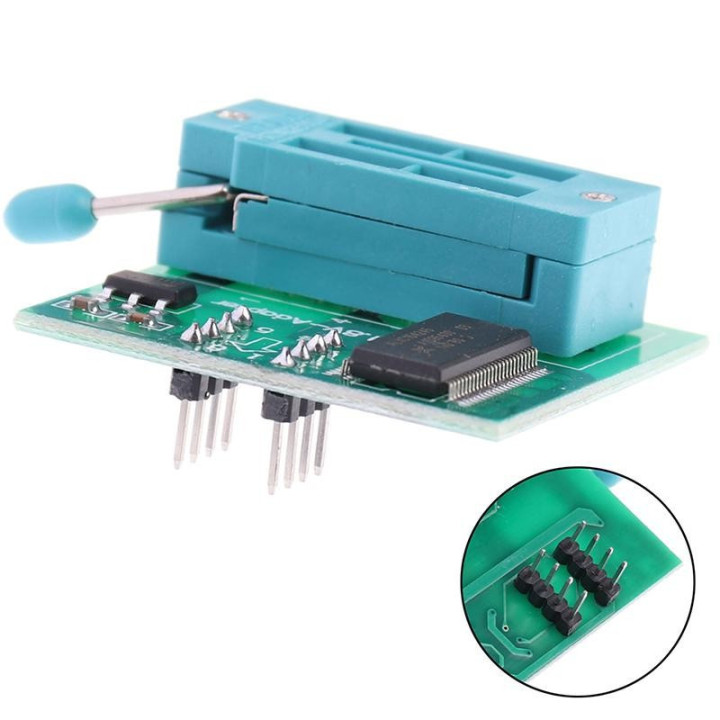 Programador USB CH341 con Base1.8v SPI Flash Sop8 Dip8 W25