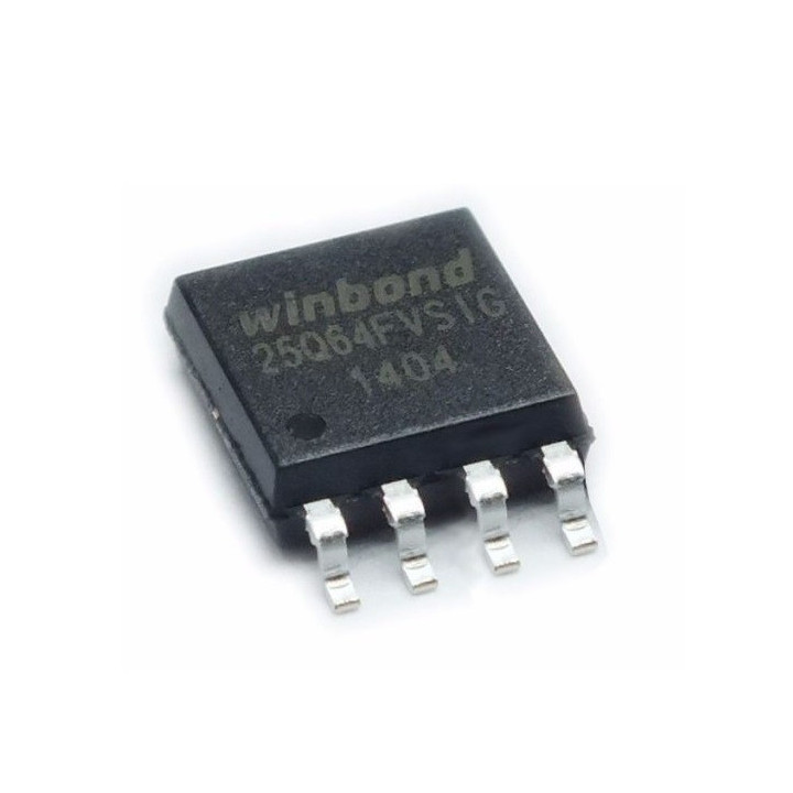 Memoria Flash SMD 64MBit 8MB W25Q64FVSIG 3V Winbond (SOP-8)