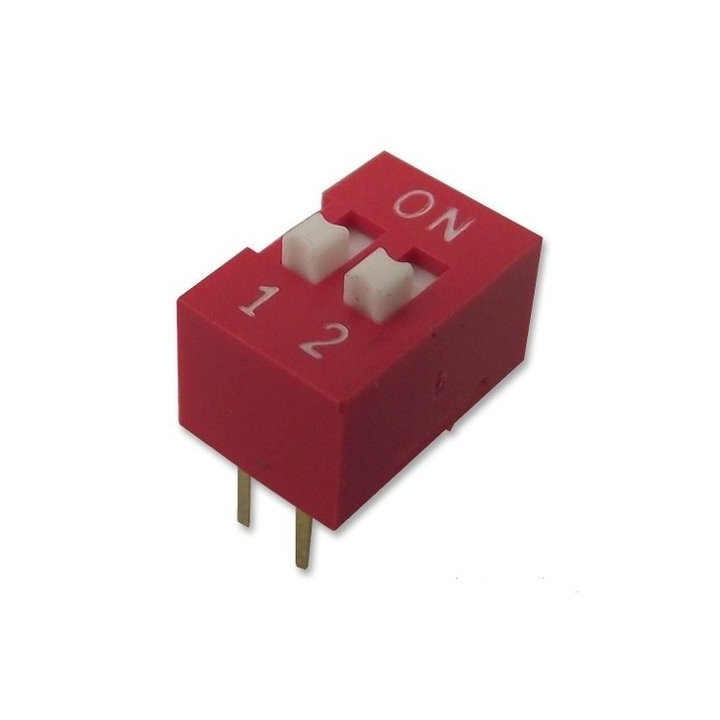 Mini Interruptor de 2/4/6/8/10/12 Posiciones 2.54mm (DIP Switch)
