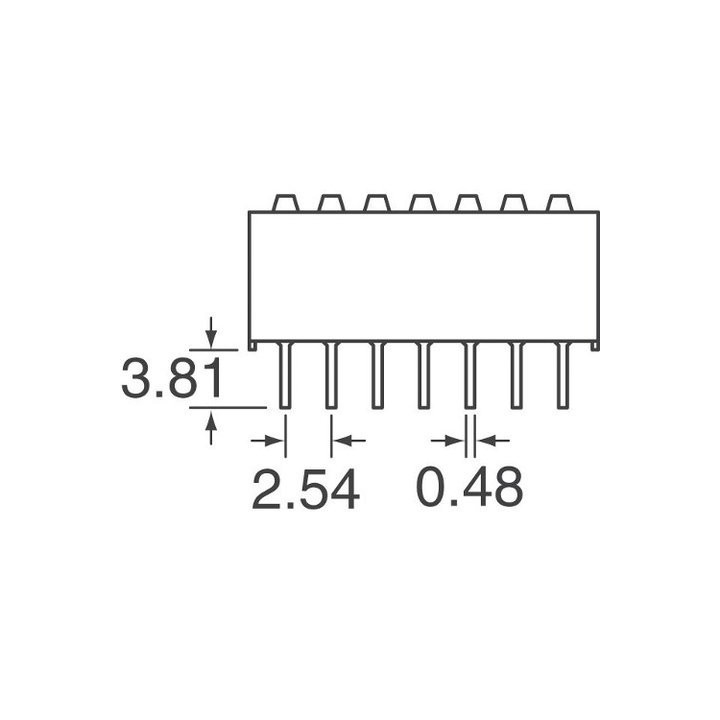 Mini Interruptor de 2/4/6/8/10/12 Posiciones 2.54mm (DIP Switch)